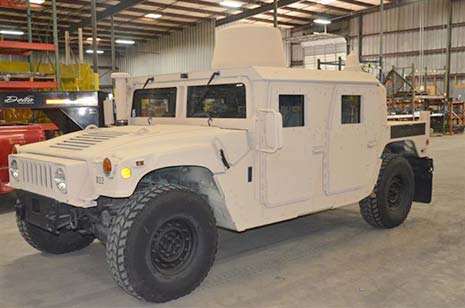 CARC Coating on a Military Vehicle